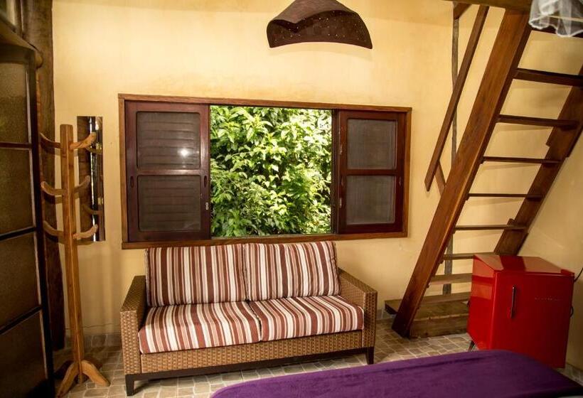 Standard Værelse til 4 pers. Haveudsigt, Paraty Paradiso