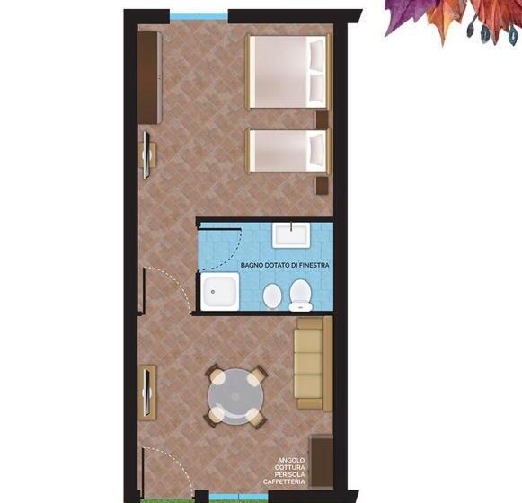 带1个卧室的带海景的公寓, Country House Il Cascinale