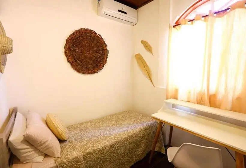 庭の見えるシングルルーム, Hospedaria Tayrona