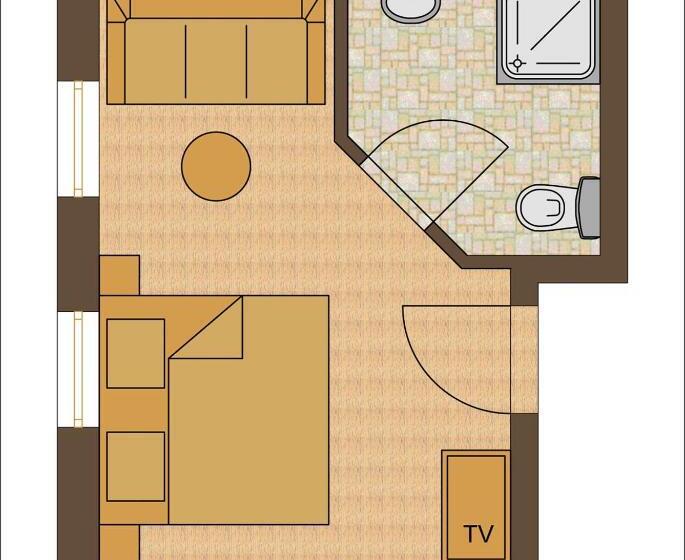 이코노미 룸, Berggasthof Pechhäusl