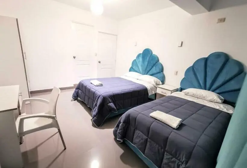 ファミリールーム, Aquamarine Paracas Beach Hostal
