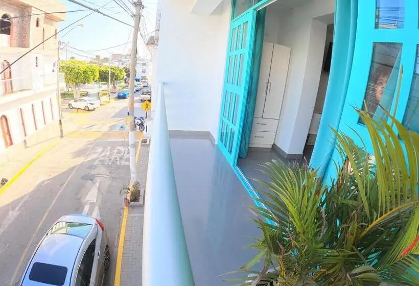 バルコニー付きスタンダードルーム, Aquamarine Paracas Beach Hostal