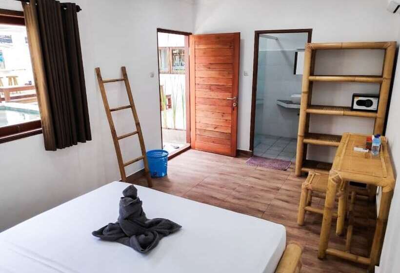 プールビュースタンダードルーム, Gili Pirates Dive & Bnb