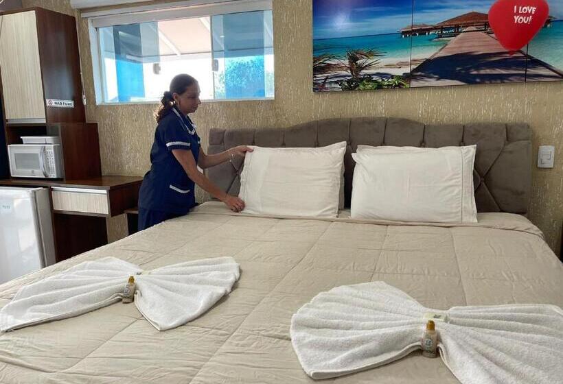 带大床的套房, Pousada Papito Hospedagem