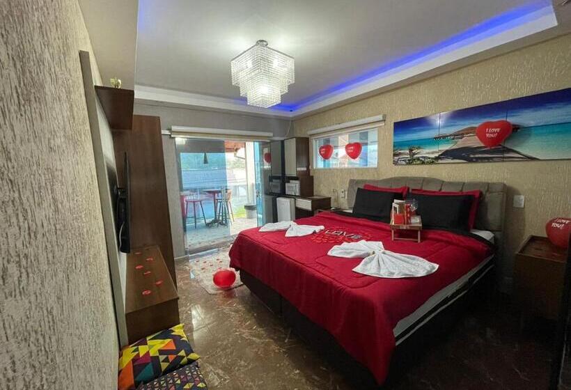 带大床的套房, Pousada Papito Hospedagem