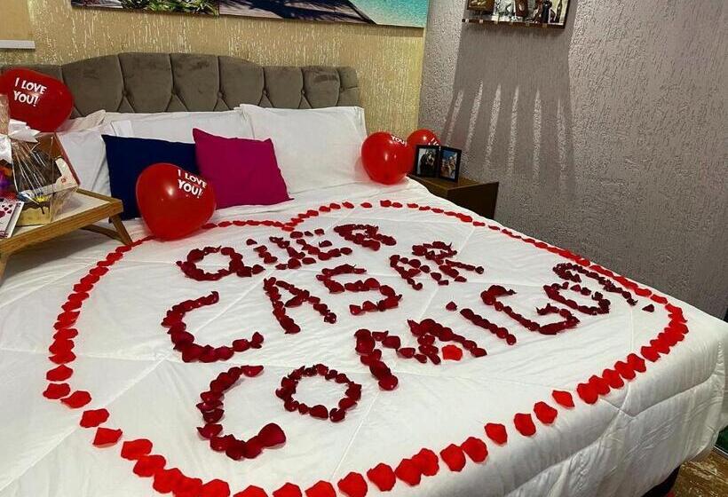 带大床的套房, Pousada Papito Hospedagem