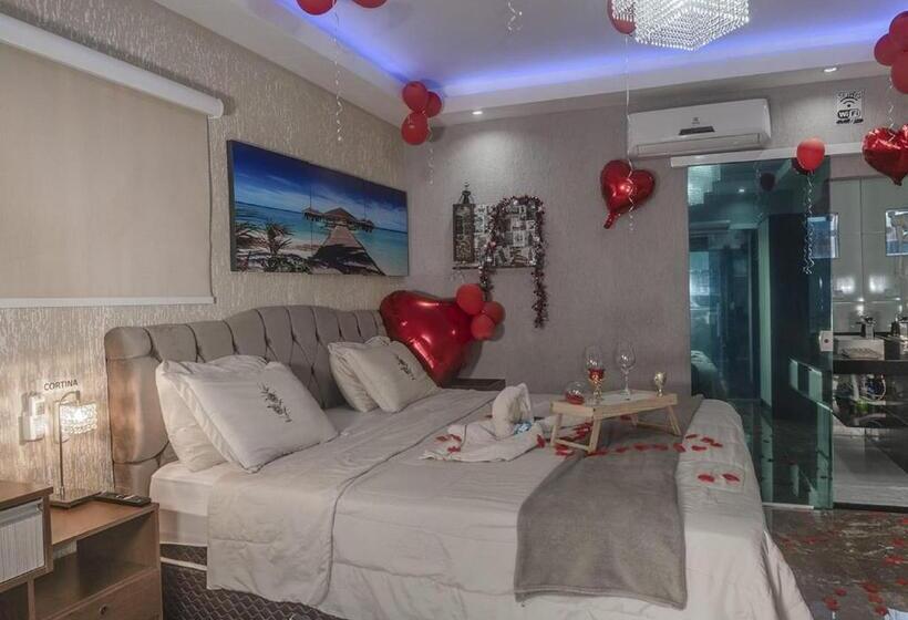 带大床的套房, Pousada Papito Hospedagem