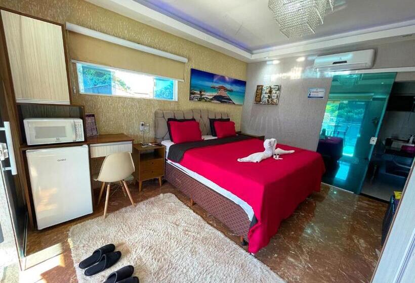 带大床的套房, Pousada Papito Hospedagem