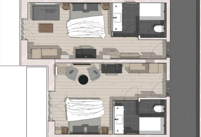 Номер Deluxe с Балконом, Wellness & Sporthotel Jagdhof