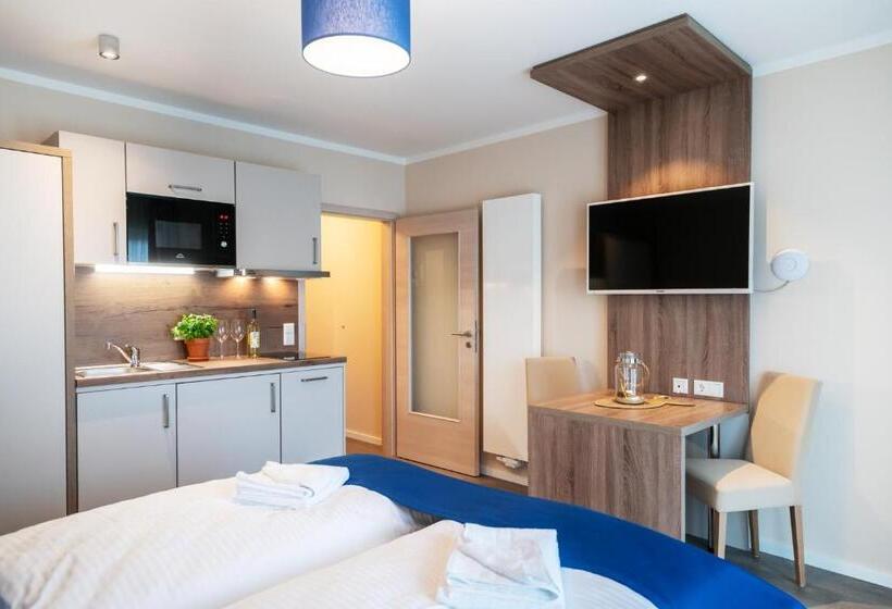 סטודיו סטנדרט עם מרפסת, Akzent Apartmenthotel Binz