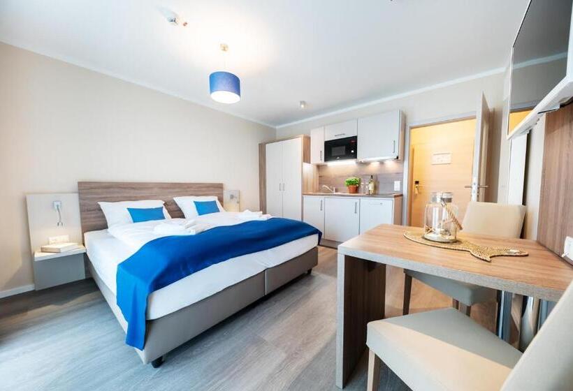 סטודיו סטנדרט עם מרפסת, Akzent Apartmenthotel Binz