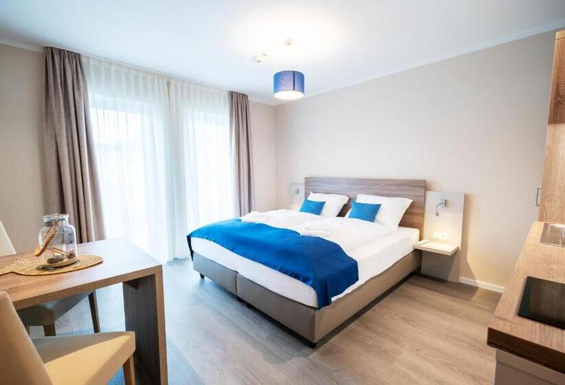 סטודיו סטנדרט עם מרפסת, Akzent Apartmenthotel Binz