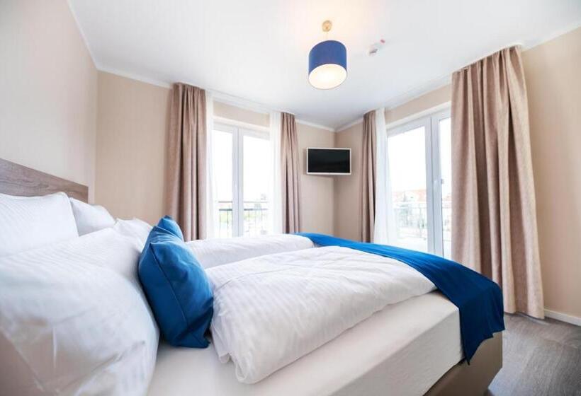 דירת שני חדרים עם מרפת, Akzent Apartmenthotel Binz