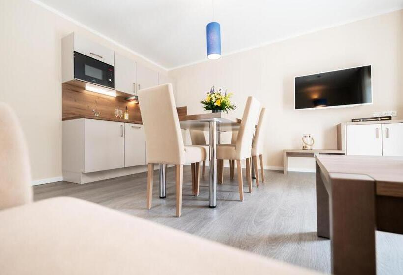 דירת שני חדרים עם מרפת, Akzent Apartmenthotel Binz