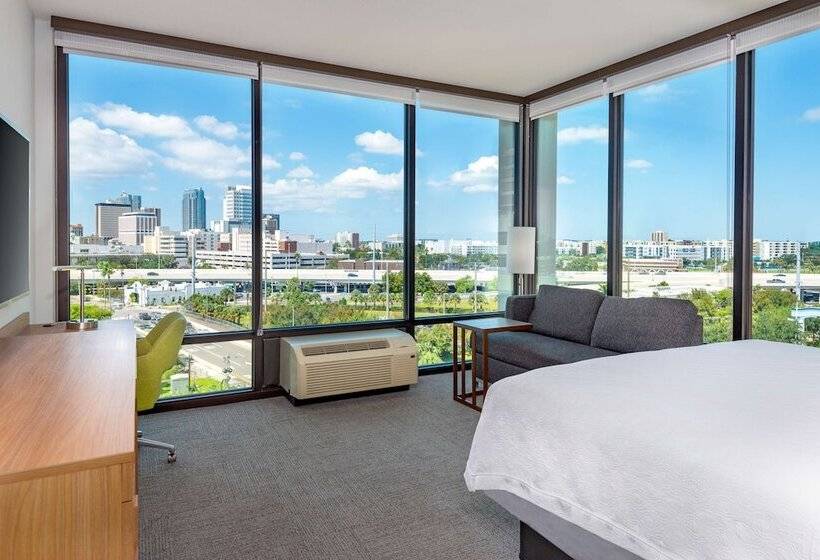 غرفة قياسية سرير مزدوج مطلة على المدينة, Hampton Inn Tampa Downtown Channel District