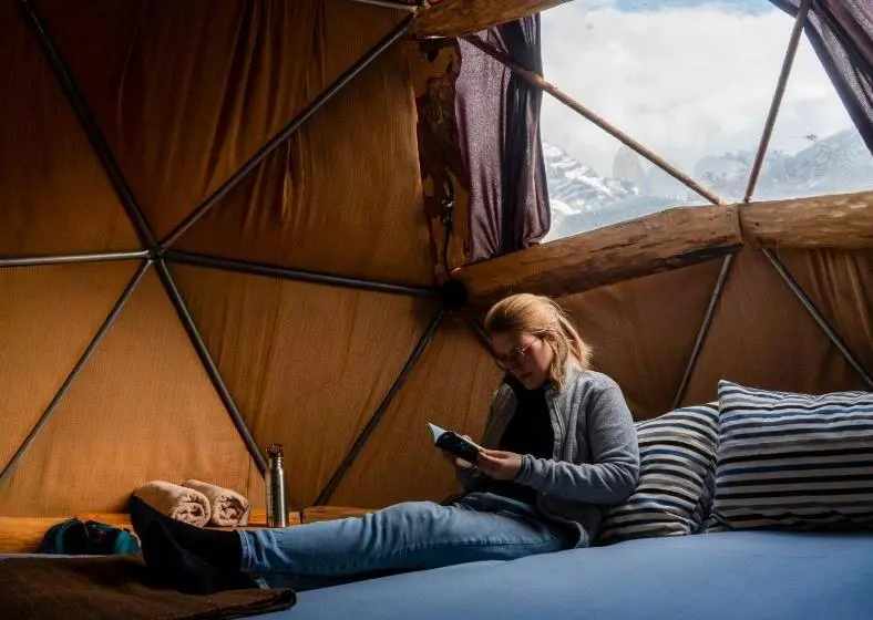 浴室共有ベーシックルーム, Ecocamp Patagonia