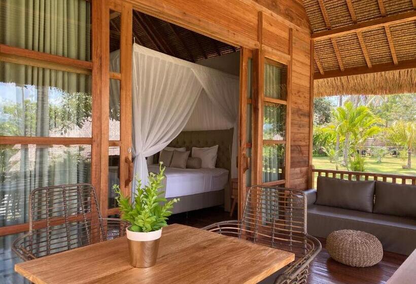 غرفة ديلوكس مزودة بشرفة, Lempuyang Boutique