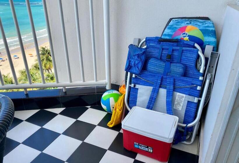 آپارتمان 1 خوابه با چشمانداز دریا, Marbella Del Caribe Isla Verde Beachfront