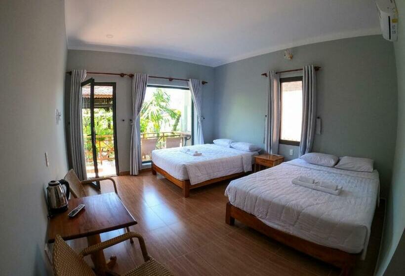 اتاق استاندارد چهارنفره با بالکن, Phu Quoc Areca Garden Bungalow