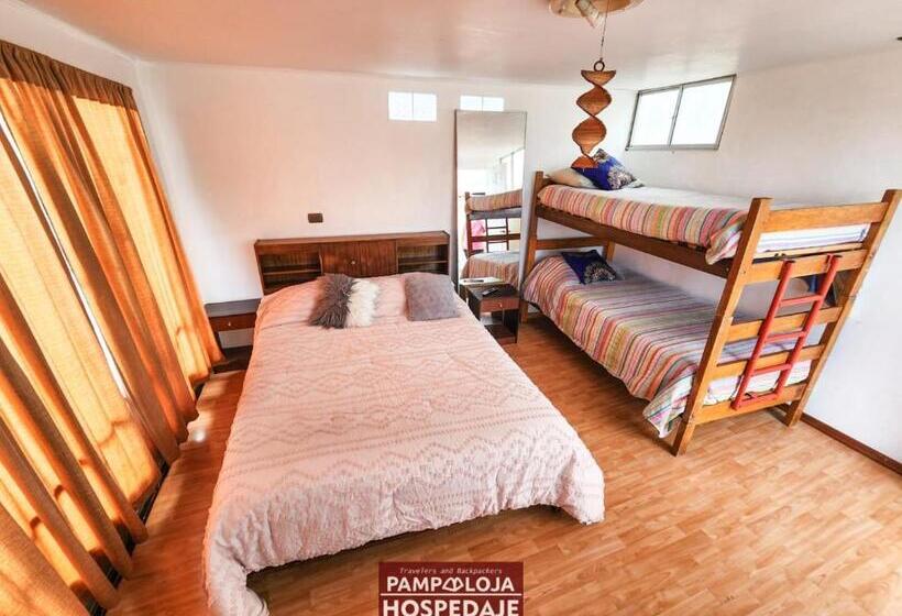 اتاق استاندارد چهار تخته, Hostal Pampaloja