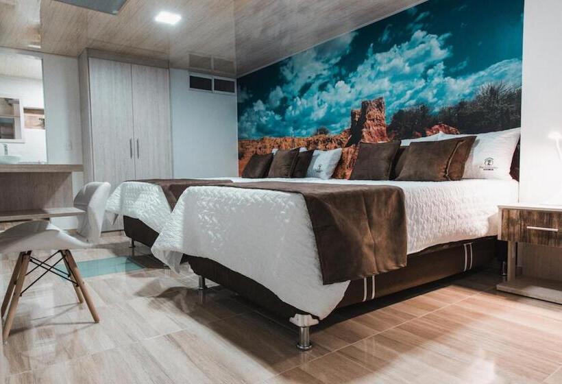 带2个双人床的标准工作室, Pachamama Spa