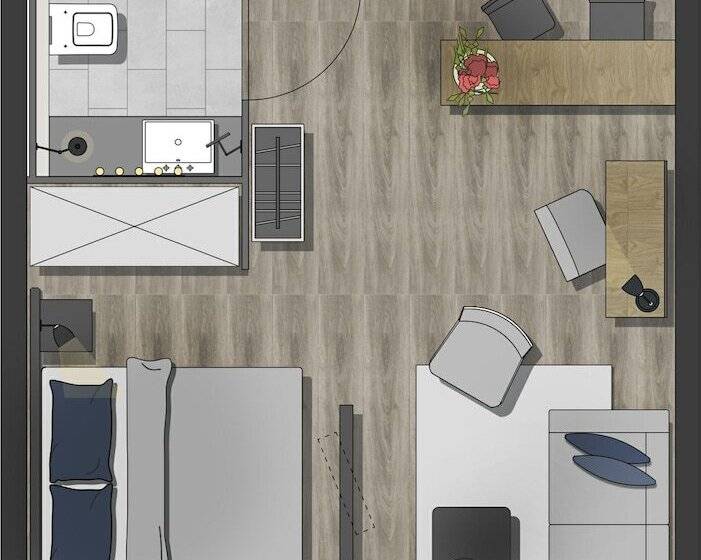 Апартаменты Комфорт 1 Спальня, Arivo Forchheim