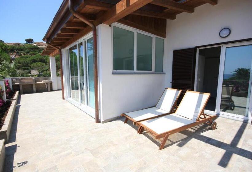 침실 1개 바다 전망 아파트, Albatros