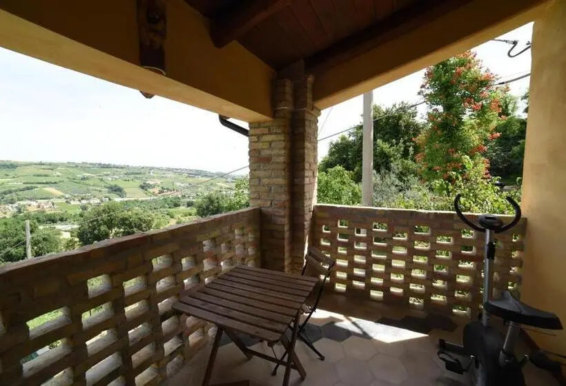 オーシャンビューデラックスルームバルコニー付き, Agriturismo  La Valle Degli Ulivi