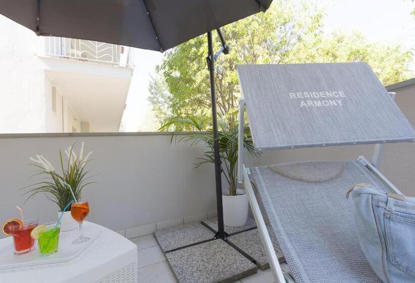 テラス付き1ベッドルームアパートメント, Residence Armony