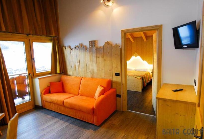 １ベッドルームのデラックスアパートメント, Residence Baita Cusini