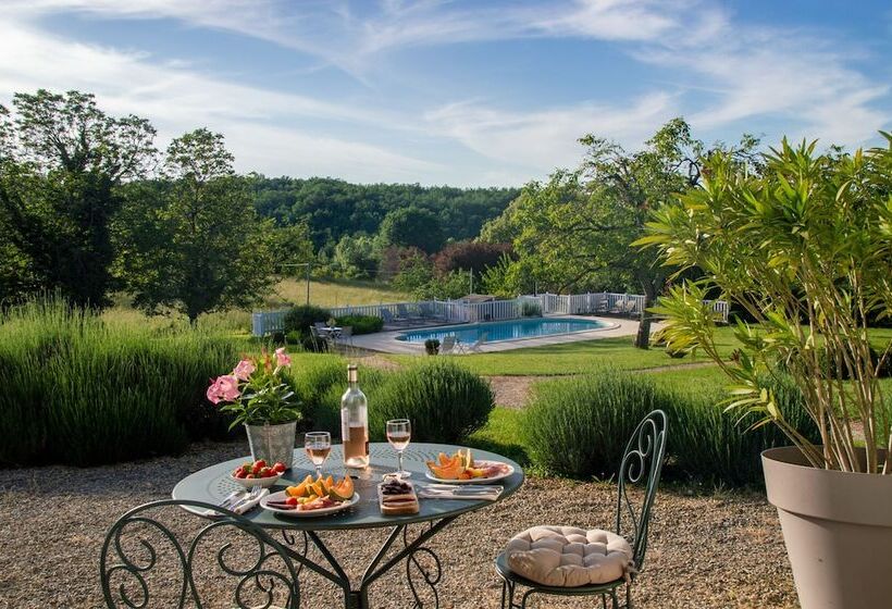 غرفة قياسية مزوَّدة بتراس, Le Clos Lascazes Maison D Hôtes