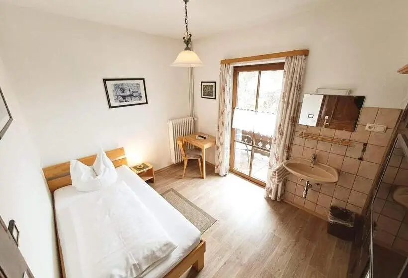 Standard Yhden Hengen Huone Parveke, Pension Etzerschlossl
