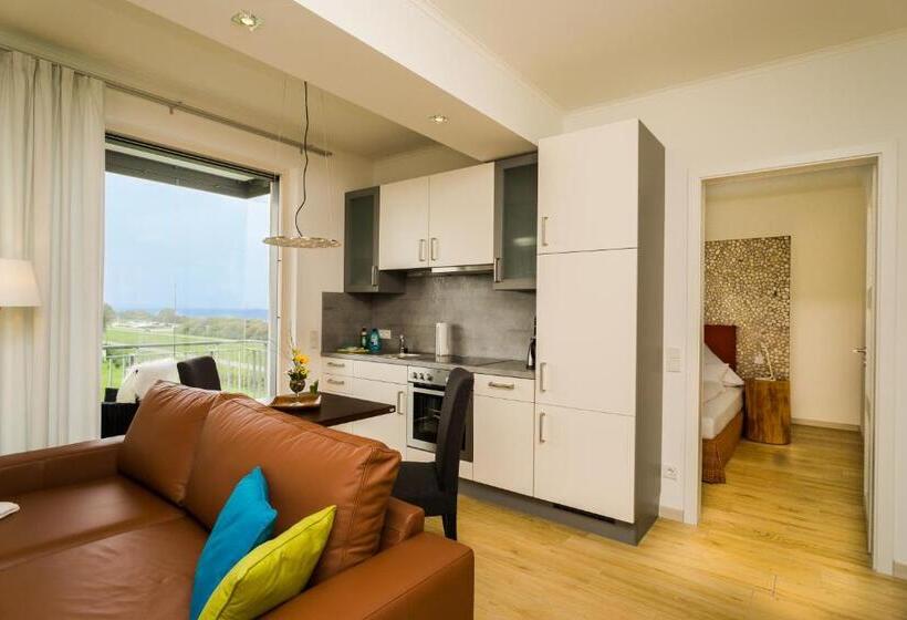 Апартаменты 1 Спальня Боковой Вид на Море, Ostseedomizil La Mer