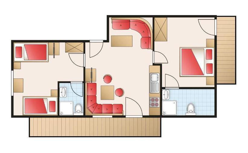 Апартаменты 1 Спальня, Pension Vendel