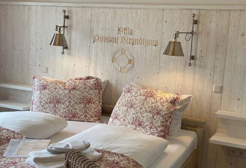 غرفة قياسية مطلّة علي البحر مزوَّدة بشُرفة, Villa Pension Strandhaus   Adults Only