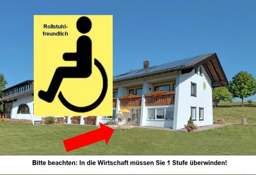 庭の見える１ベッドルームアパートメント, Landgasthaus Sonne