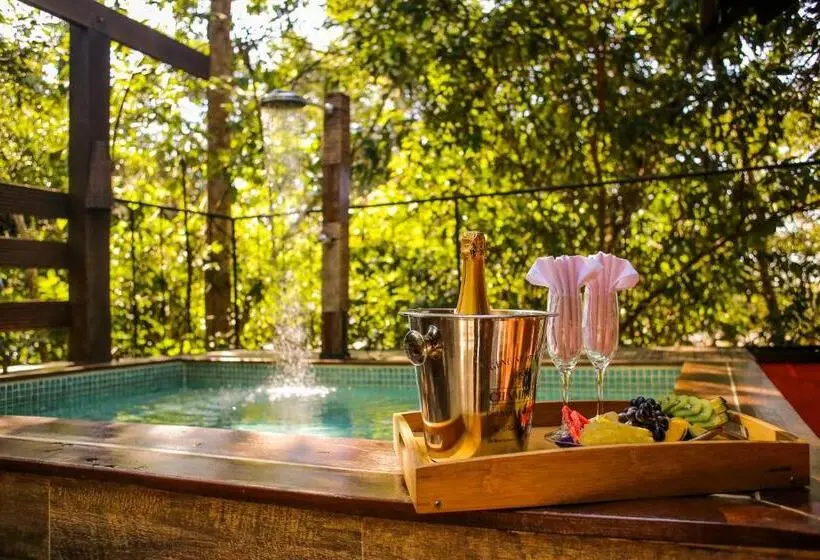 キングサイズベッドのスイートルーム, Villa Arumã Pousada