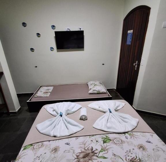 اتاق استاندارد سه نفره, Pousada Azul Do Mar