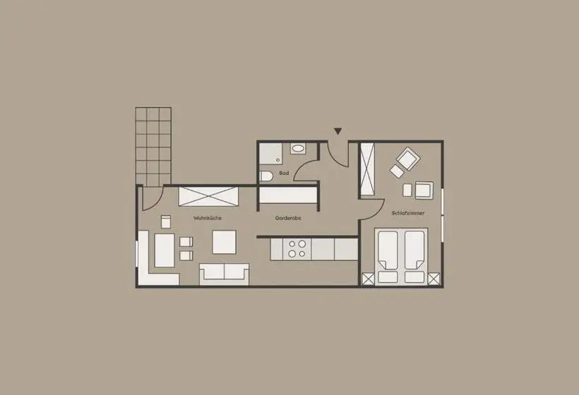 آپارتمان سوپریور 1 خوابه, Apart Pension Bergland