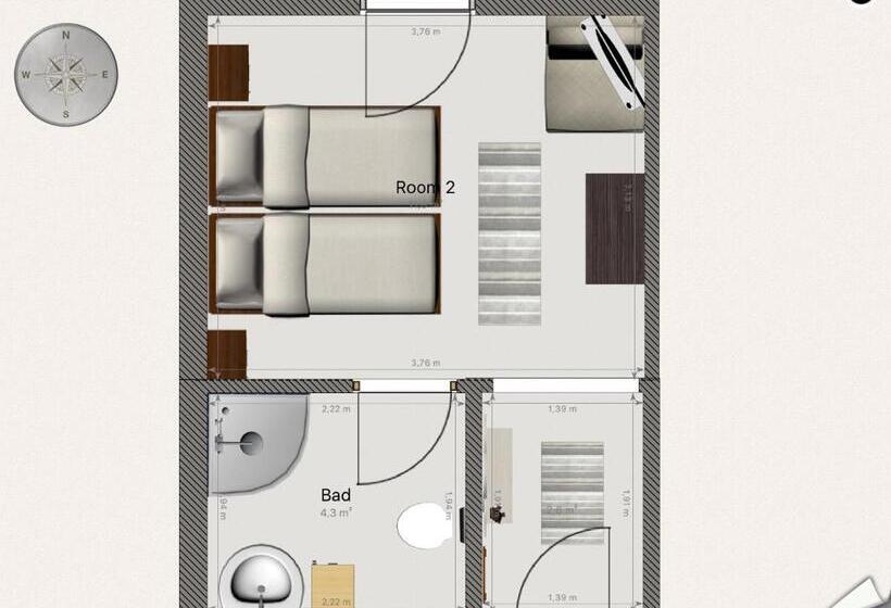 חדר סטנדרט, Haus Alpenblick Mölltal