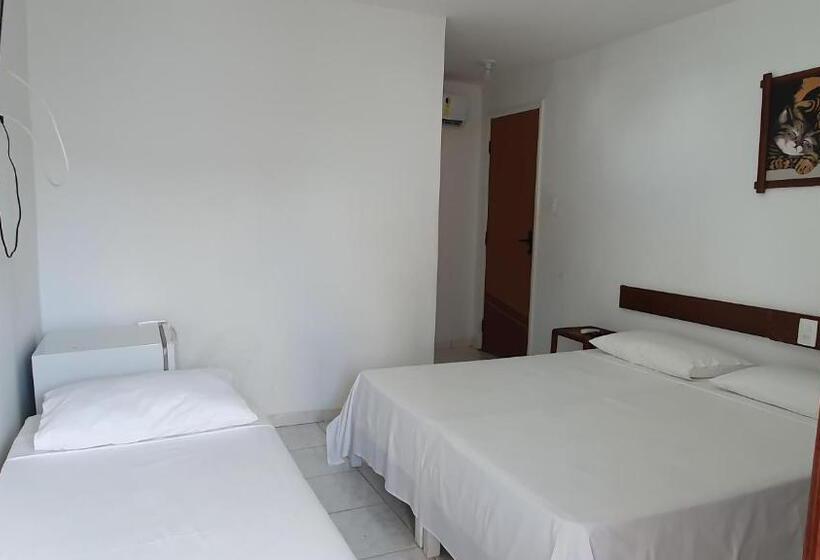 חדר סטנדרט לשלושה עם מרפסת, Pousada Sol Nascente