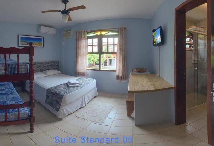 اتاق استاندارد چهار تخته, Pousada Do Sol Garopaba