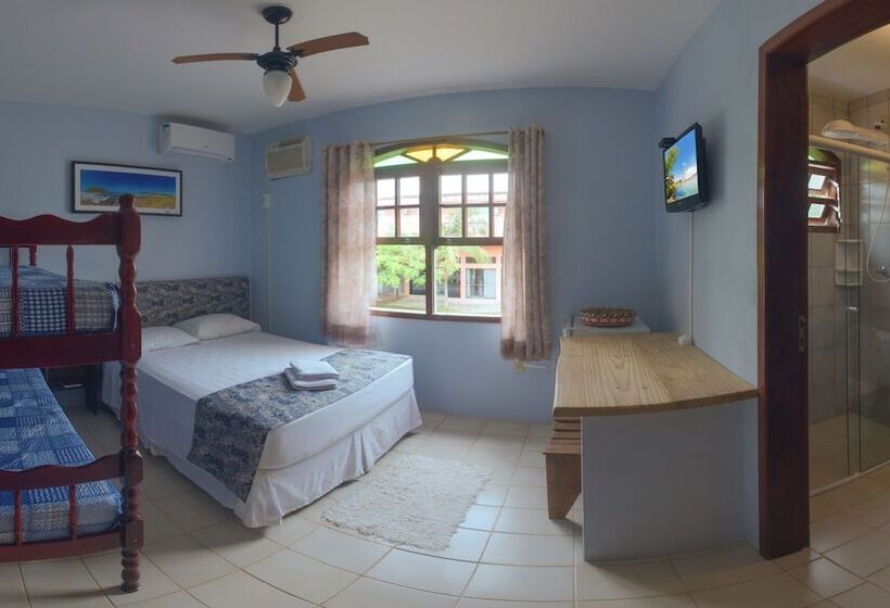 اتاق استاندارد چهار تخته, Pousada Do Sol Garopaba