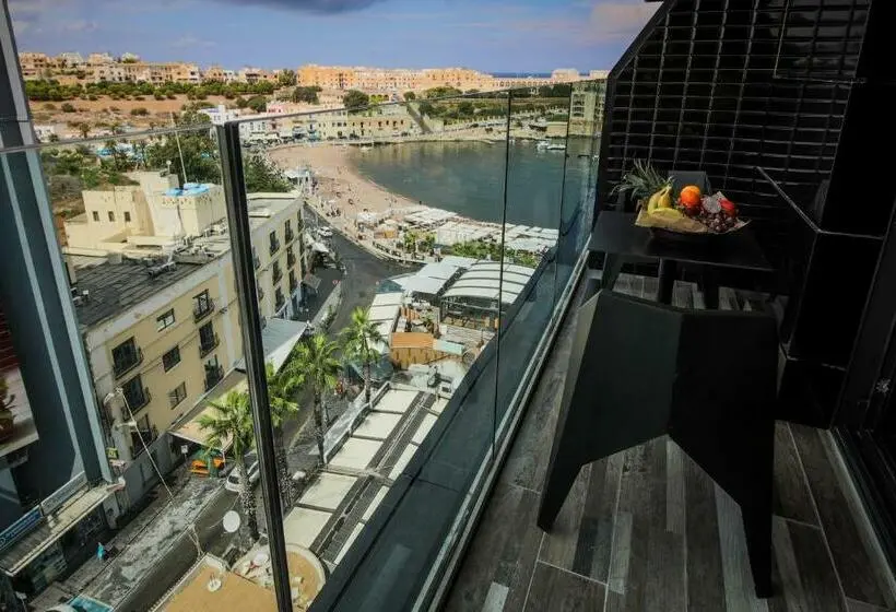 اتاق اساندارد با چشم‌انداز جانبی به دریا, H Hotel - Adults Only