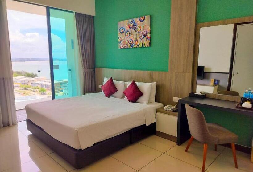 חדר סופריור עם מיטת קינג, D Wharf Hotel & Serviced Residence