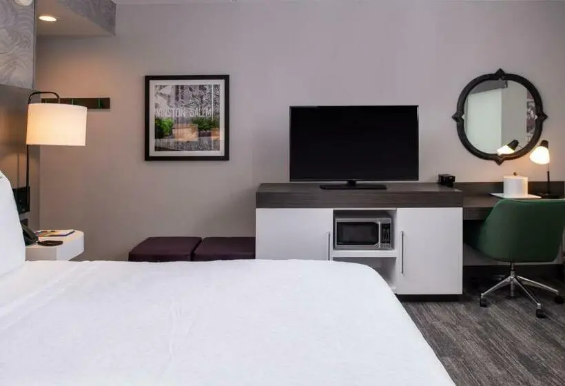 اتاق استاندارد با تخت بزرگ, Hampton Inn & Suites Winstonsalem Downtown