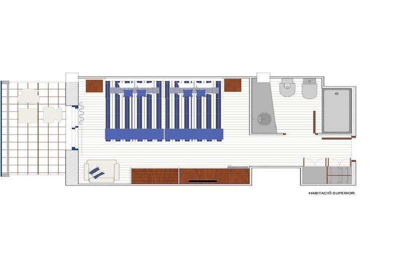 수피리어 트리플 룸, Tahiti Playa