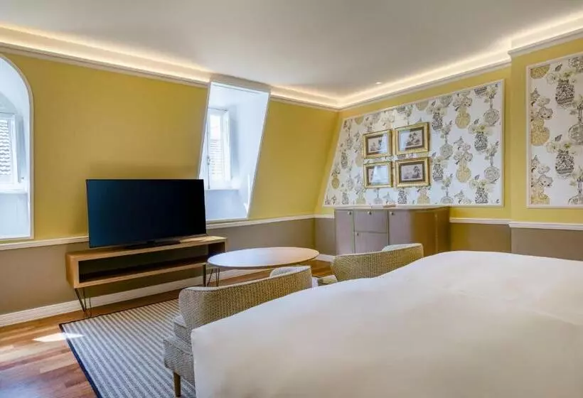 キングサイズベッドのデラックスルーム, Santo Mauro, A Luxury Collection Hotel, Madrid