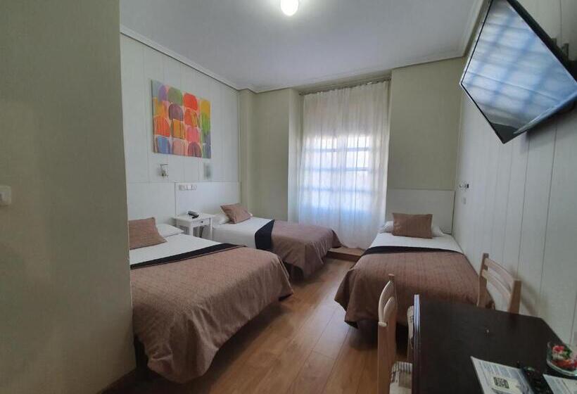اتاق استاندارد سه تخته با چشمانداز, Hostal Riesco