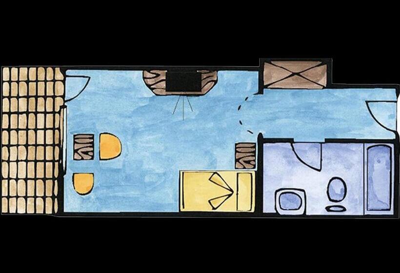 Standart Tek Kişilik Oda, Thermal Badhotel Kirchler